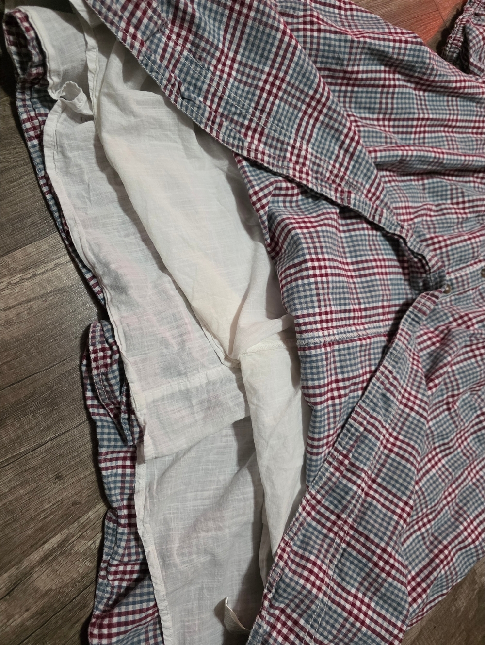 PILCRO ANTHROPOLOGIE v Neck Puff Sleeve Cottagecore Dress Boho Babydoll Plaid Y2 - Picture 11 of 16